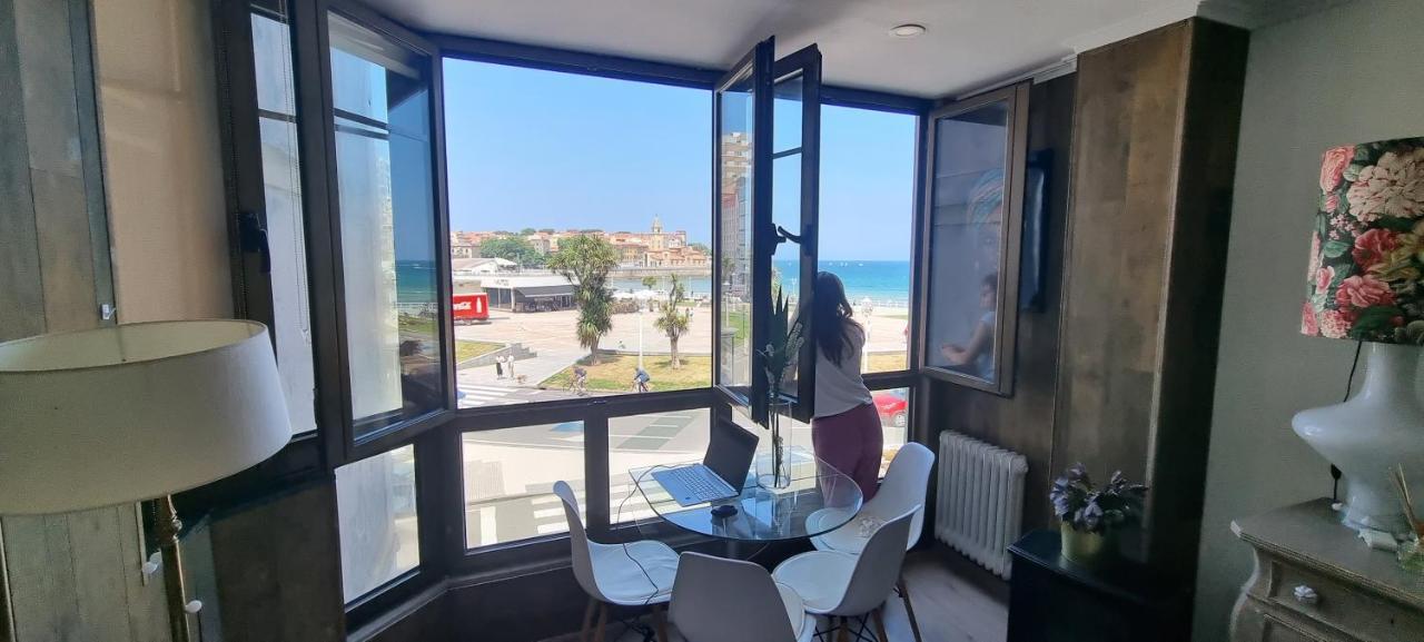 Apartamento La Escalerona Con Vistas Al Mar Διαμέρισμα Χιχόν Εξωτερικό φωτογραφία
